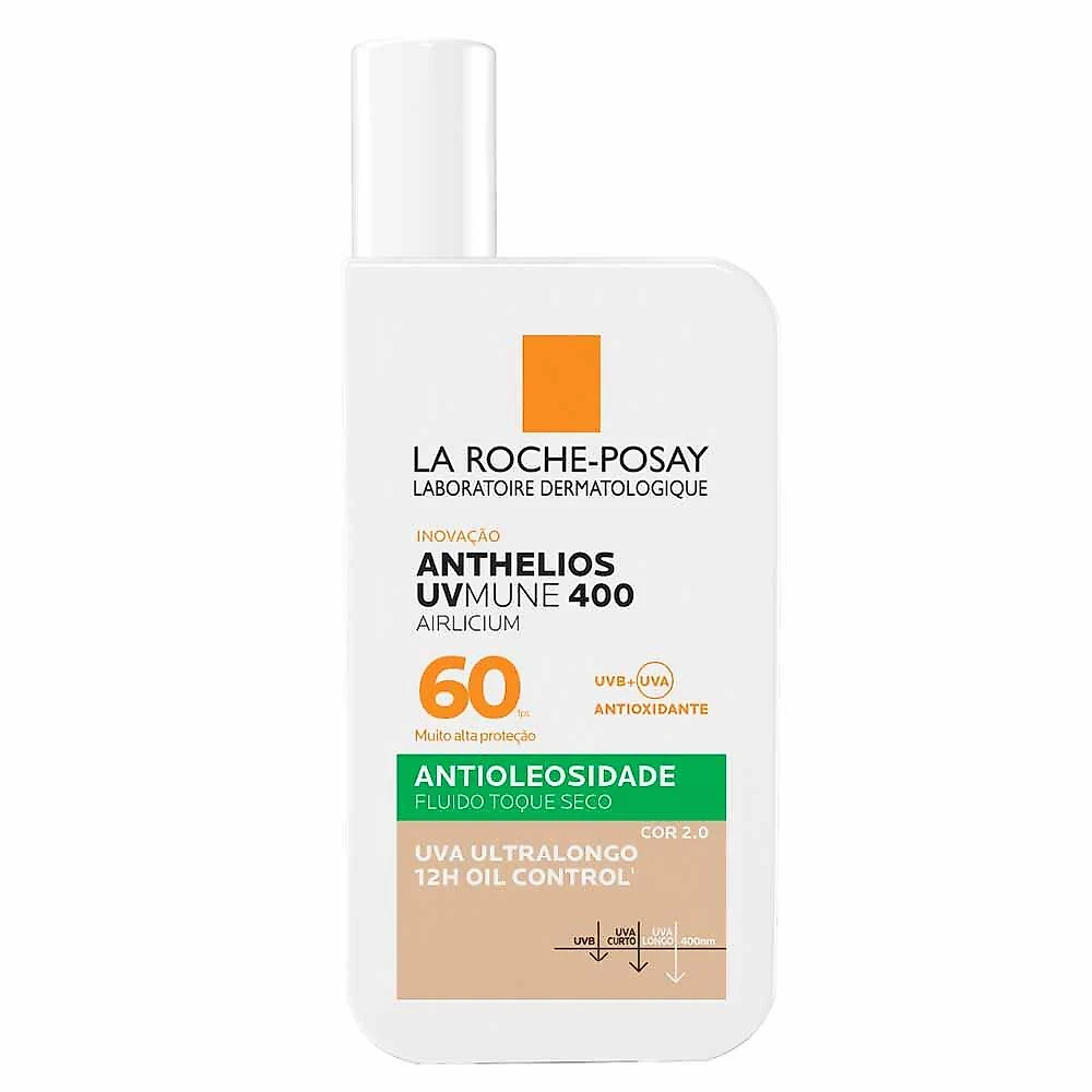 Protetor solar facial la roche-posay anthelios uvmune 400 airlicium fps60 40ml cor 2.0