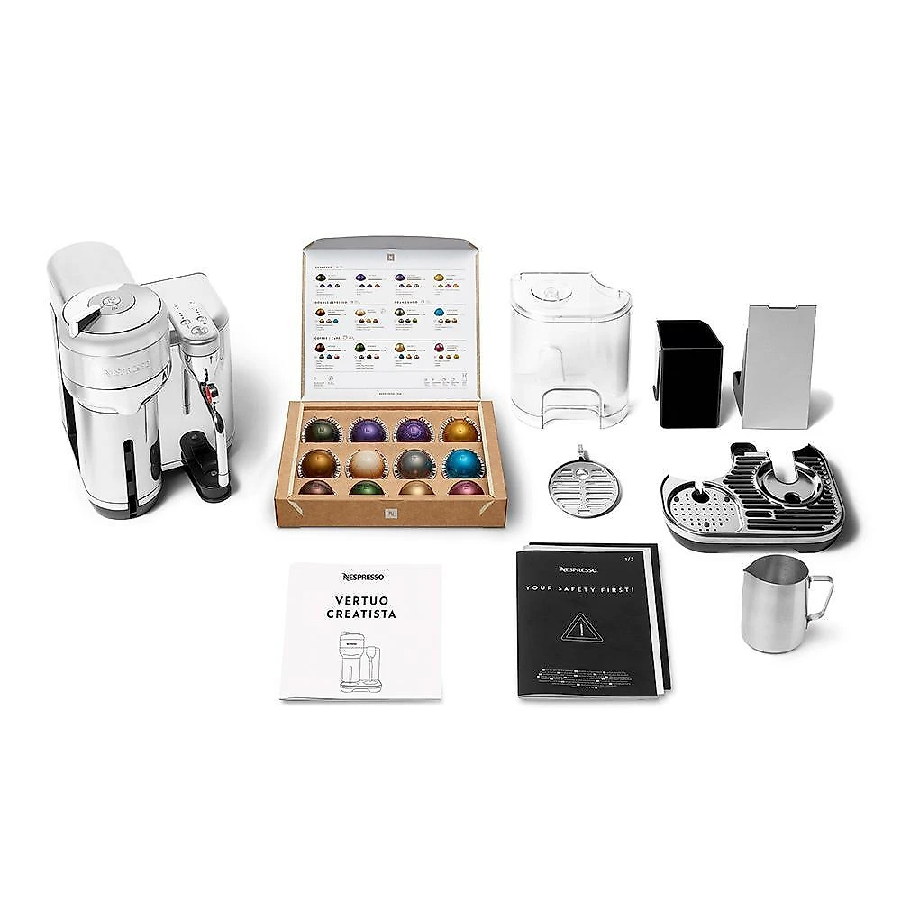 Máquina de Café Nespresso Vertuo Creatista em Aço Inoxidável para Café Espresso - GCV5BR 110