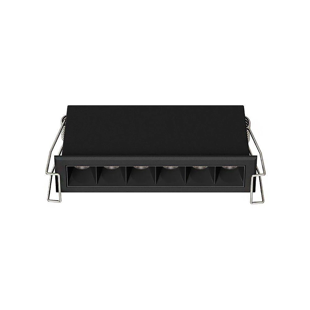 Spot de Embutir LED Downlight Powerlux Luz Amarela Alto IRC 97 Preto Nordecor Iluminação 8W Bivolt