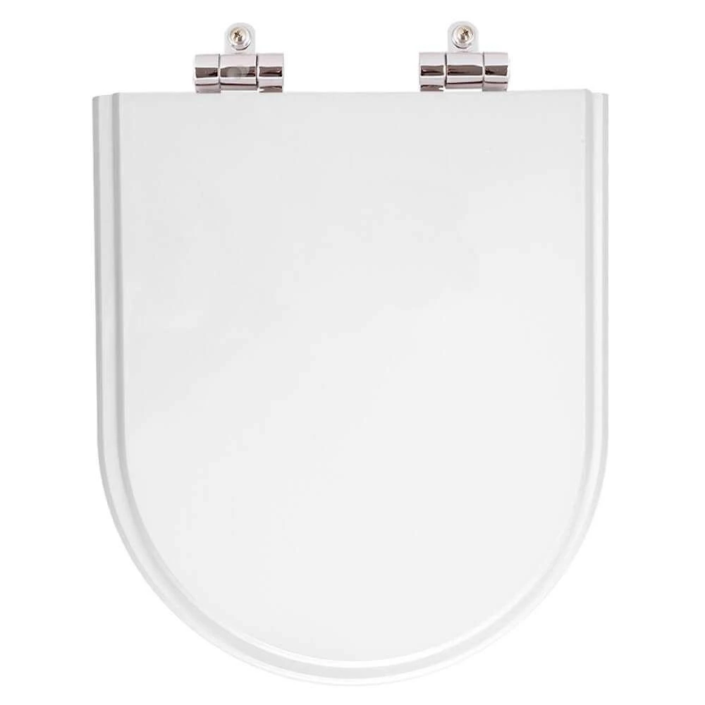 Assento Sanitário Meridian Alongado Resina Plástica Fechamento Suave Branco Pontto Lavabo