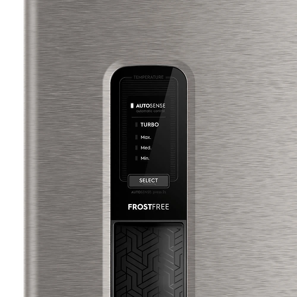 Geladeira Electrolux Frost Free 400L AutoSense Inverter Duplex Inox Look IF44S 127V