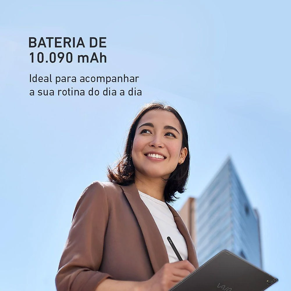 Tablet Vaio TL12 256GB 8GB RAM 5G Teclado Magnético E Caneta Tela Amoled 12.6” 2.5K Preto
