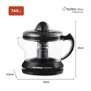 Espremedor de Frutas Mondial Premium E-02 - Preto 110V