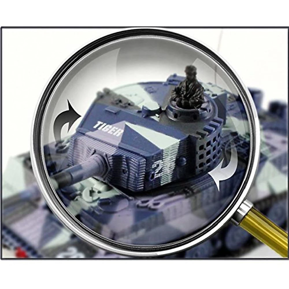 Cheerwing Carrinho de Controle Remoto Tanque de Guerra Exército Giratória 360 Recarregável Verde Camuflado