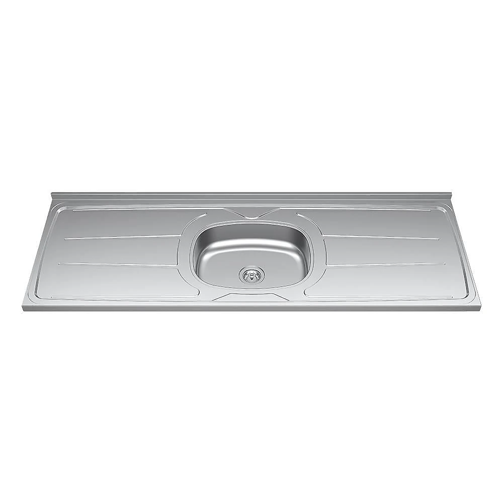 Armário De Cozinha Modulado De Canto Esquerdo 4 Peças Cp48 Com Pia Inox Preto - Lumil