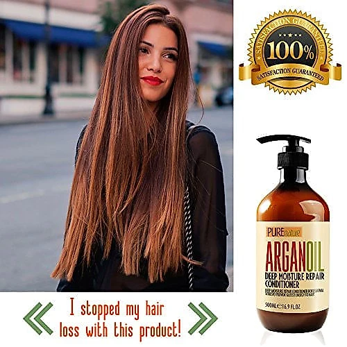 Shampoo e Condicionador Óleo de Argan Marroquino Cabelos Danificados Secos e Finos 500ml