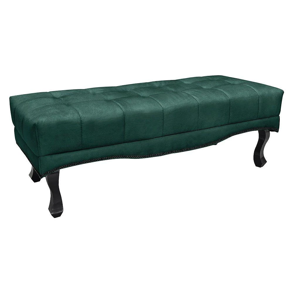 Calçadeira Recamier Casal 1,40M Cor Verde Floresta