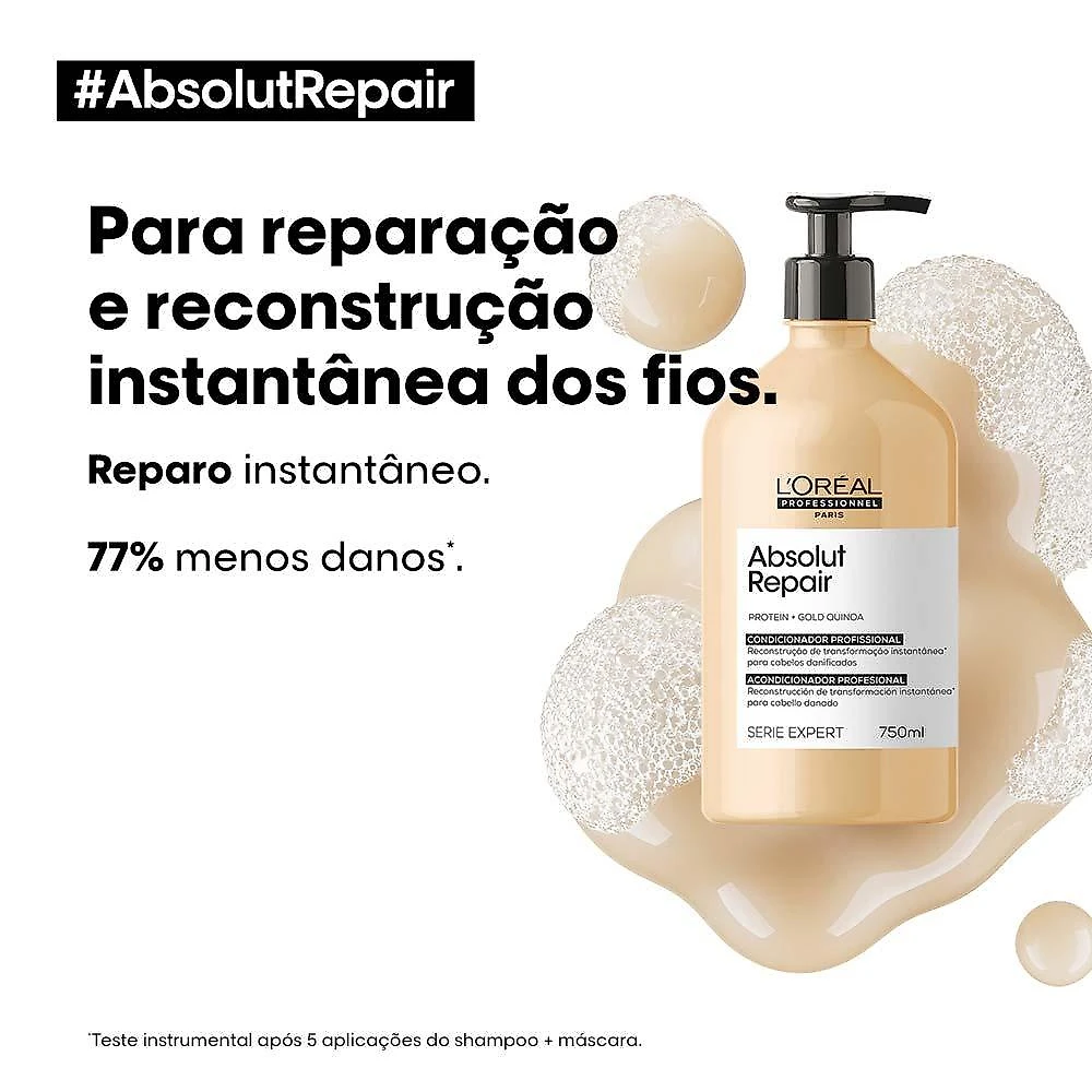 L’oréal professionnel absolut repair gold quinoa condicionador reparador 750ml