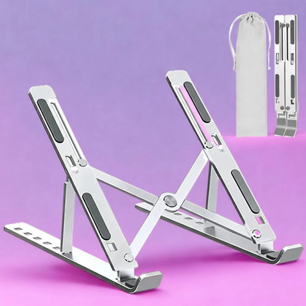 Suporte para Notebook Tablet e Netbook Dobrável Regulagem Ergonômica Liga de Alumínio