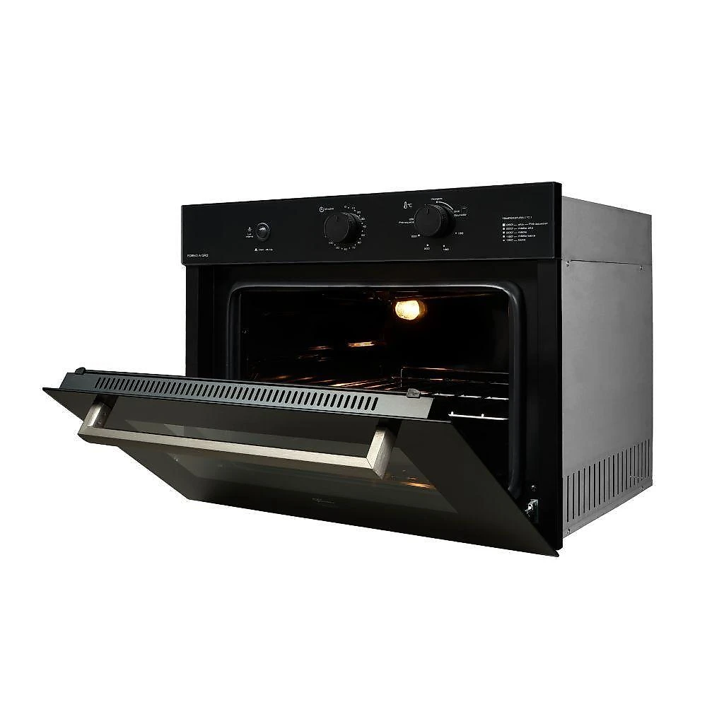 Forno a gás de embutir fischer infinity preto 50 litros 220v