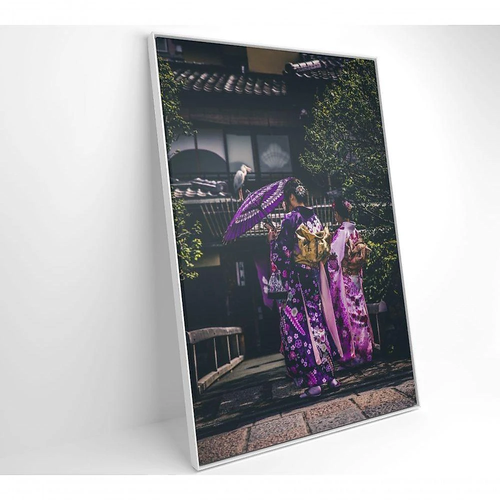 Quadro Kimono Japonês 2 40x60 Cm Tecido Canvas