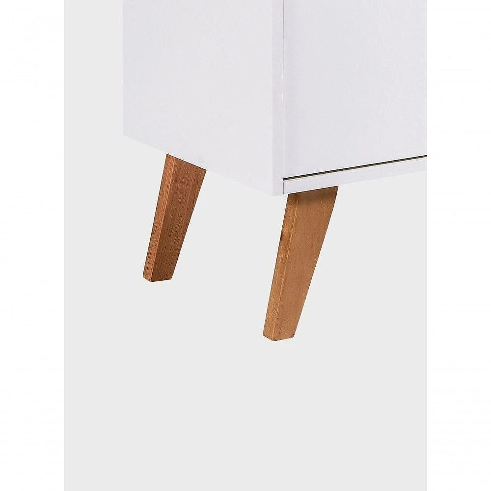 Aparador Buffet Madri Retrô 2 Portas MDF 90CM Branco On Móveis webcontinental-7898970568223