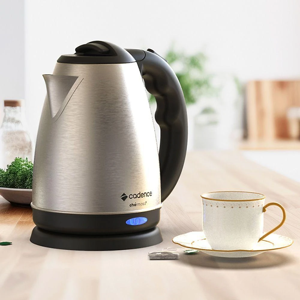 Chaleira elétrica cadence cel821 inox 1,8l 1800w com desligamento automático 110v