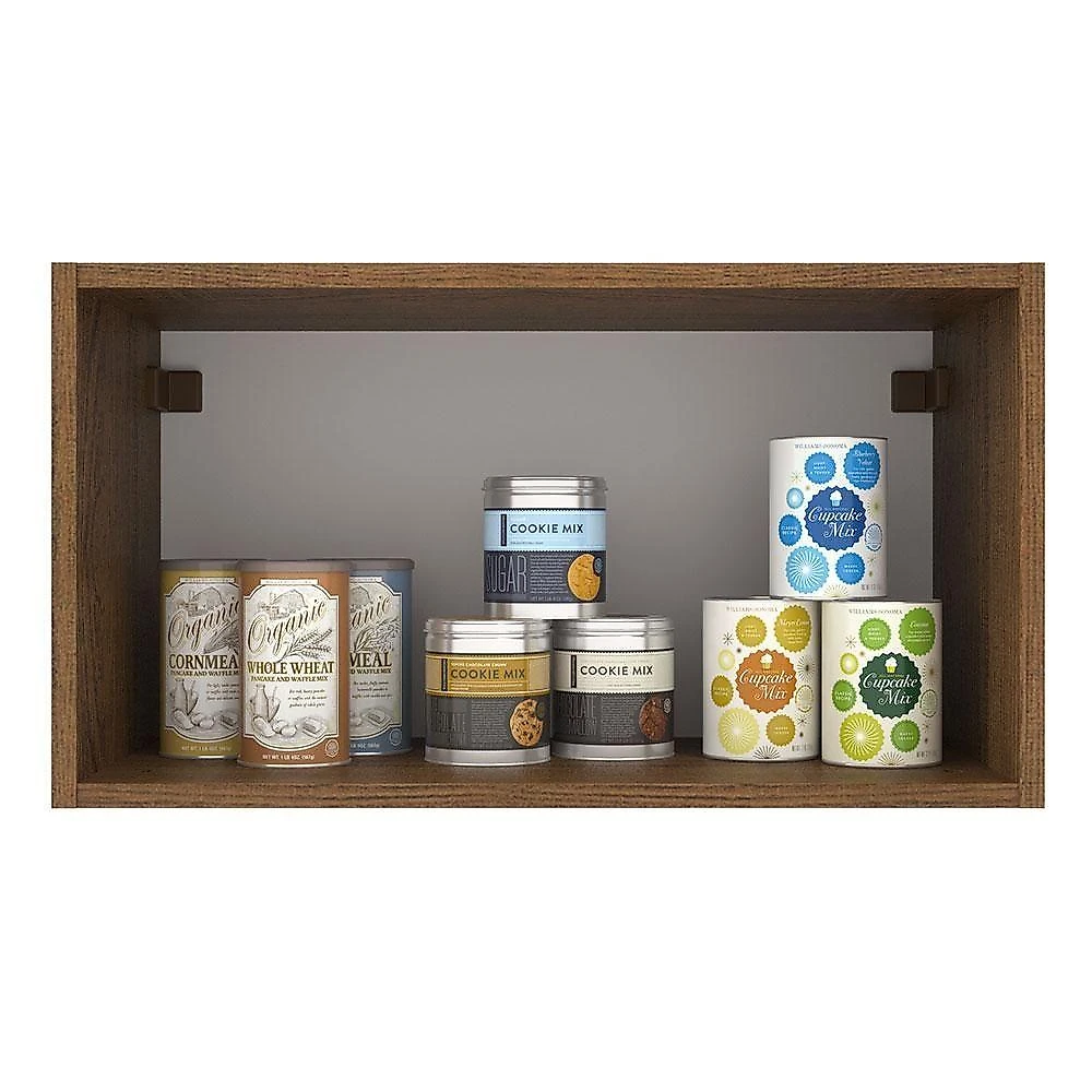 Armário Aéreo 60 Cm 1 Porta Basculante Rustic/crema Agata Madesa Rustic/crema