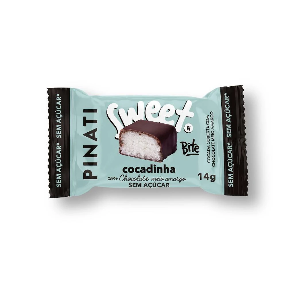 Bombom Cocada Com Chocolate Sweet Bite Pinati 14g