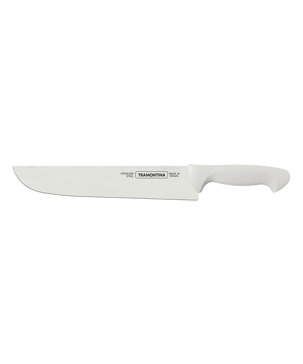 Faca Chef Tramontina Premium com LÃ¢mina em AÃ§o Inox e Cabo Branco 10