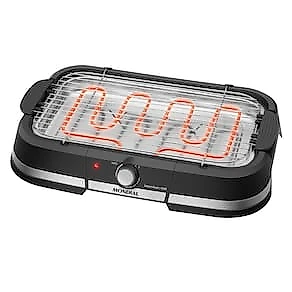 Churrasqueira Elétrica Mondial Grand Steak & Grill CH-08-BI Inox Preta 110V