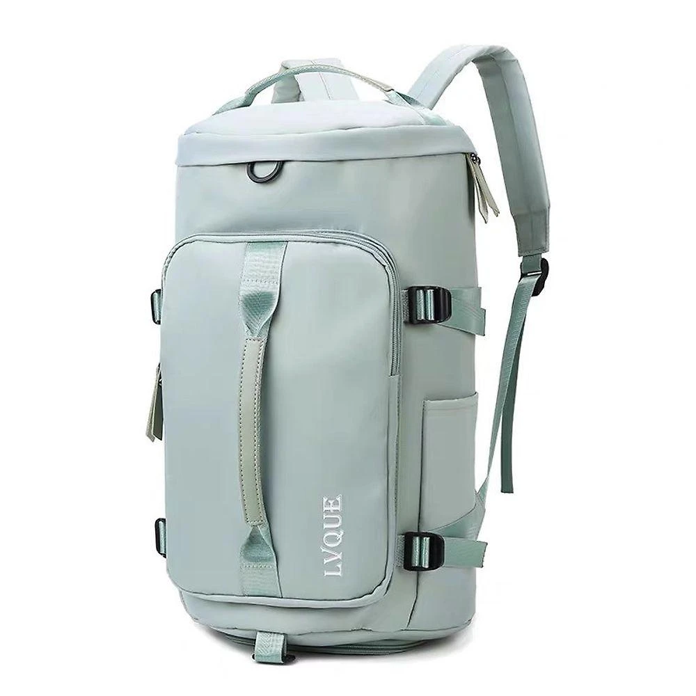 Bolsa Mochila de Viagem Mala Grande 46x25x25cm em Tecido com Separação de Molhado e Seco Verde OEM