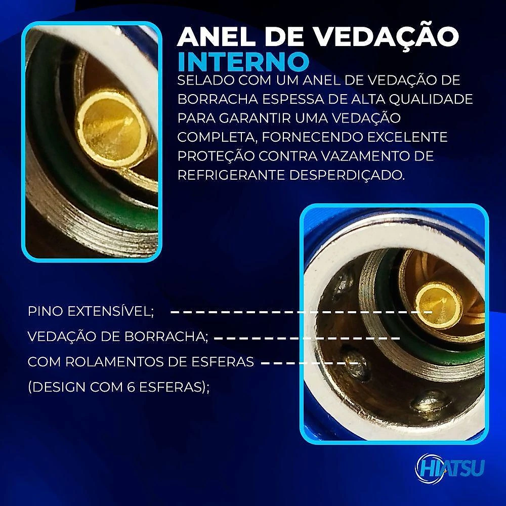 Engates Rápido Alta Baixa Ar Condicionado Automotivo R134a 1 Unidade