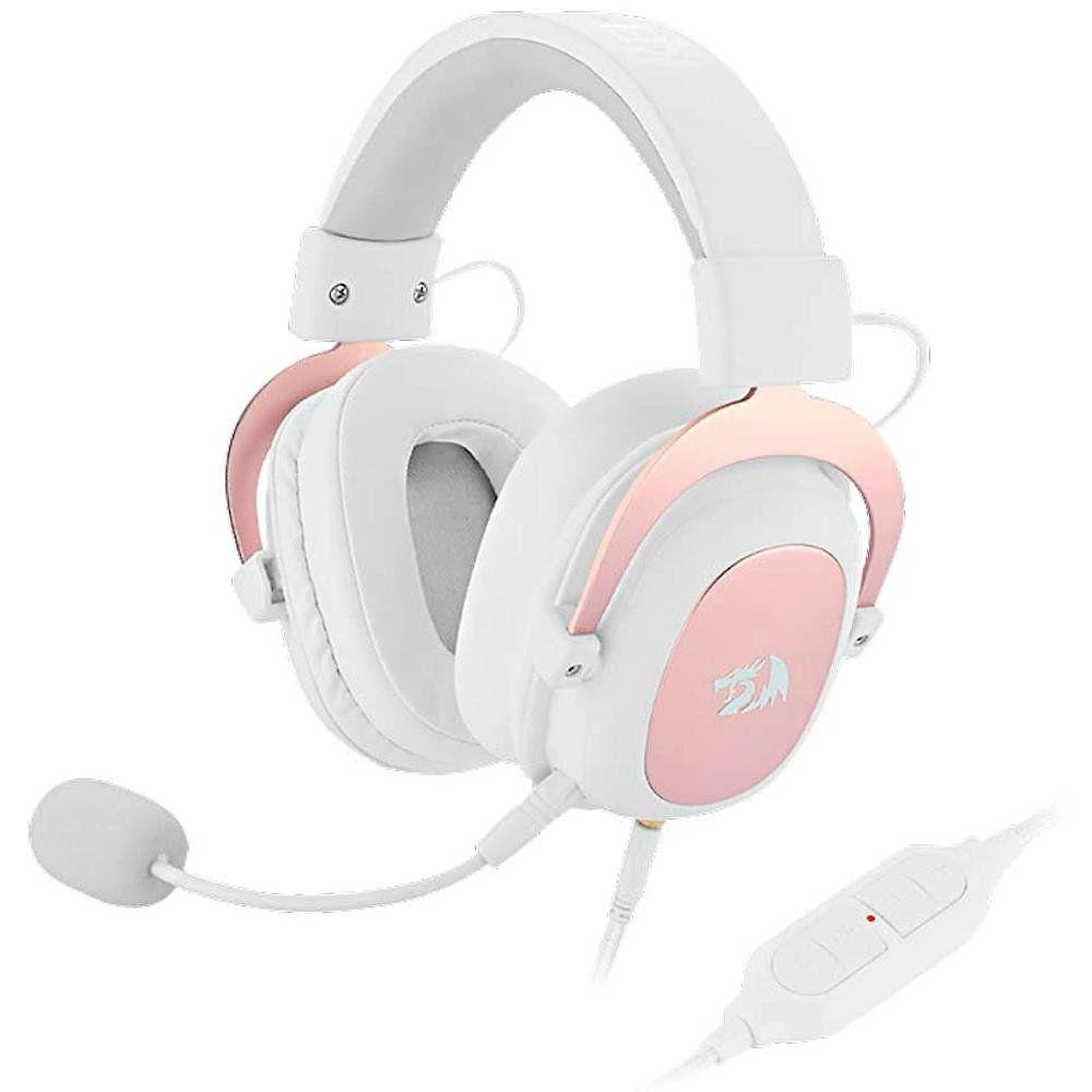Headset Gamer Redragon Zeus 2 H510 USB 7.1 Surround RGB Branco