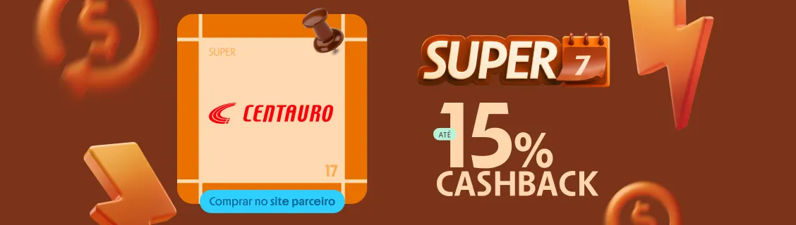 CENTAURO COM ATÉ 15% DE CASHBACK