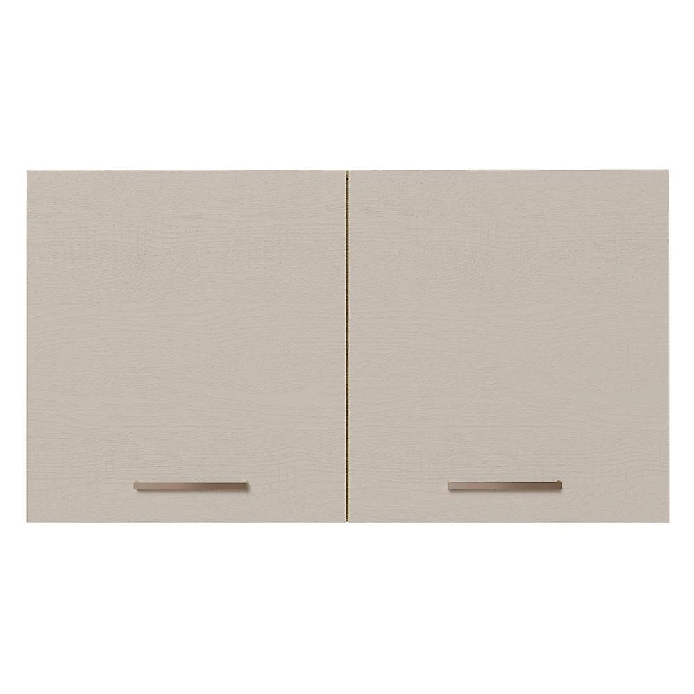 Armário aéreo multiuso 120cm 2 portas rustic/crema agata madesa