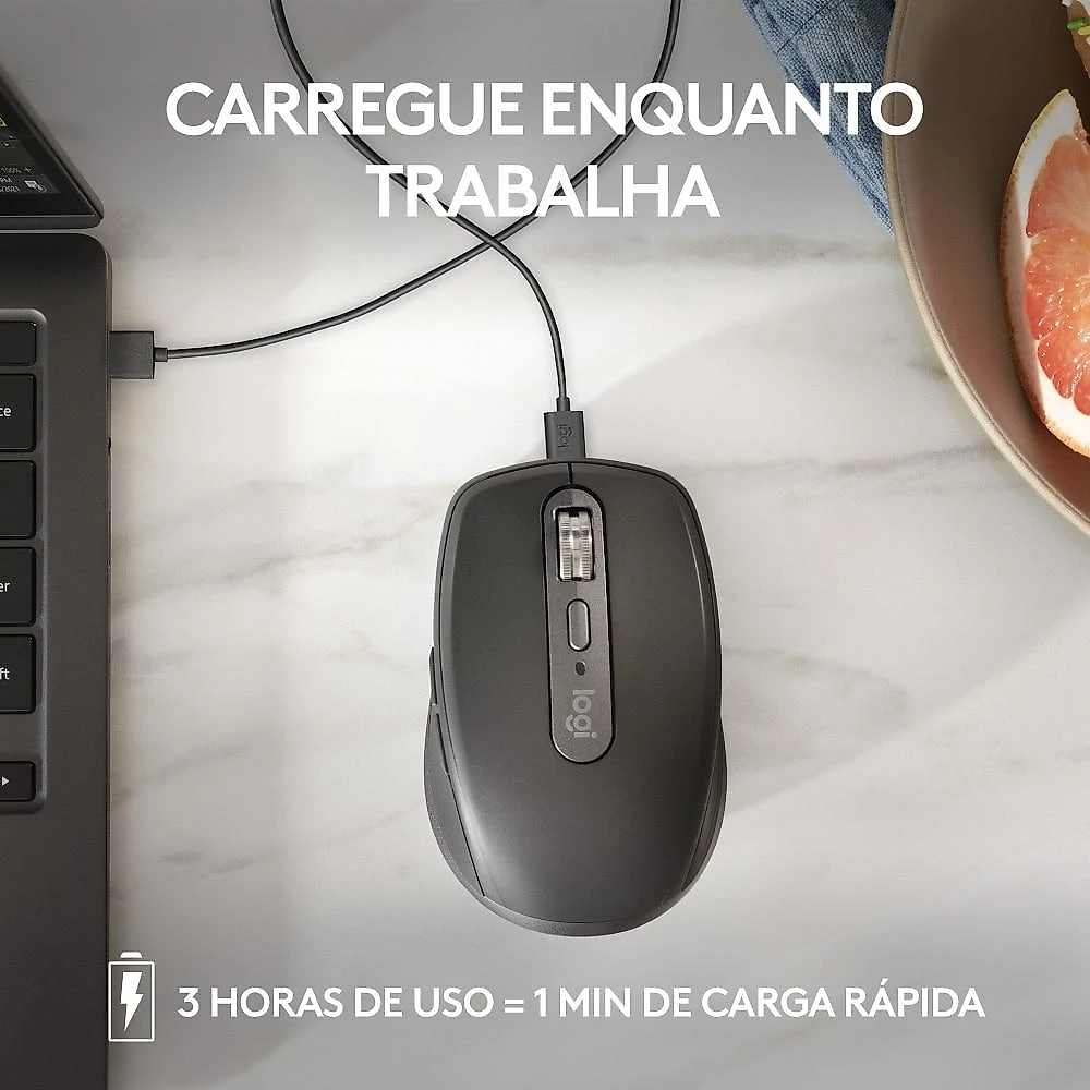 Mouse sem fio Logitech MX Anywhere 3S  - Rosa