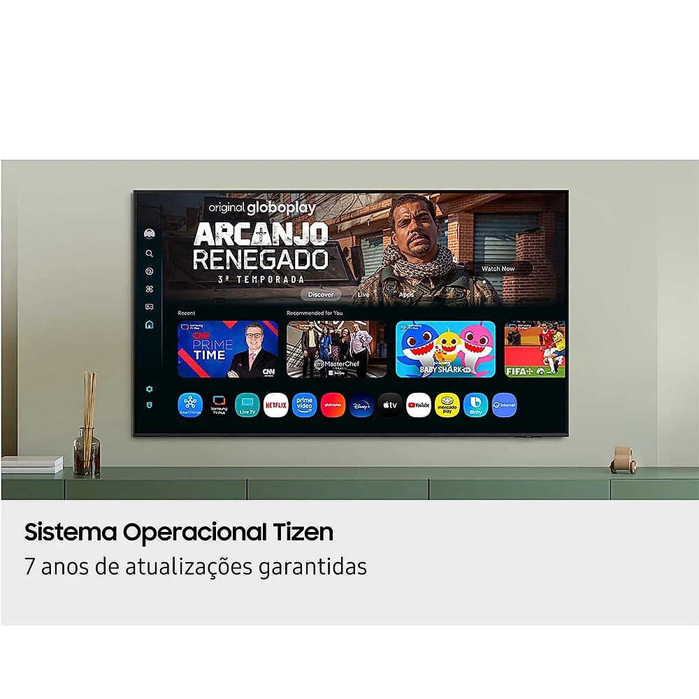 Smart TV 58 Polegadas Samsung U8500F Crystal UHD 4K 2025 Xbox Cloud Gaming Canais Gratuitos 7 Anos de Atualização AI Energy Mode Alexa integrada Preto - Bivolt