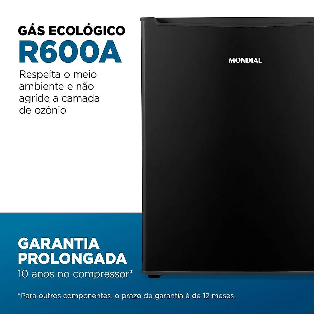 Frigobar 73L Porta Reversível Mondial FGB01B80 Preto 127V 127V