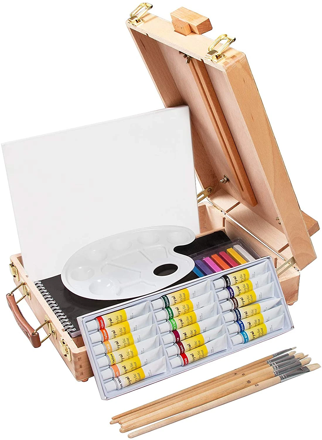 Kuyal Kit de Pintura Conjunto Artístico com 45 Peças Inclui 1