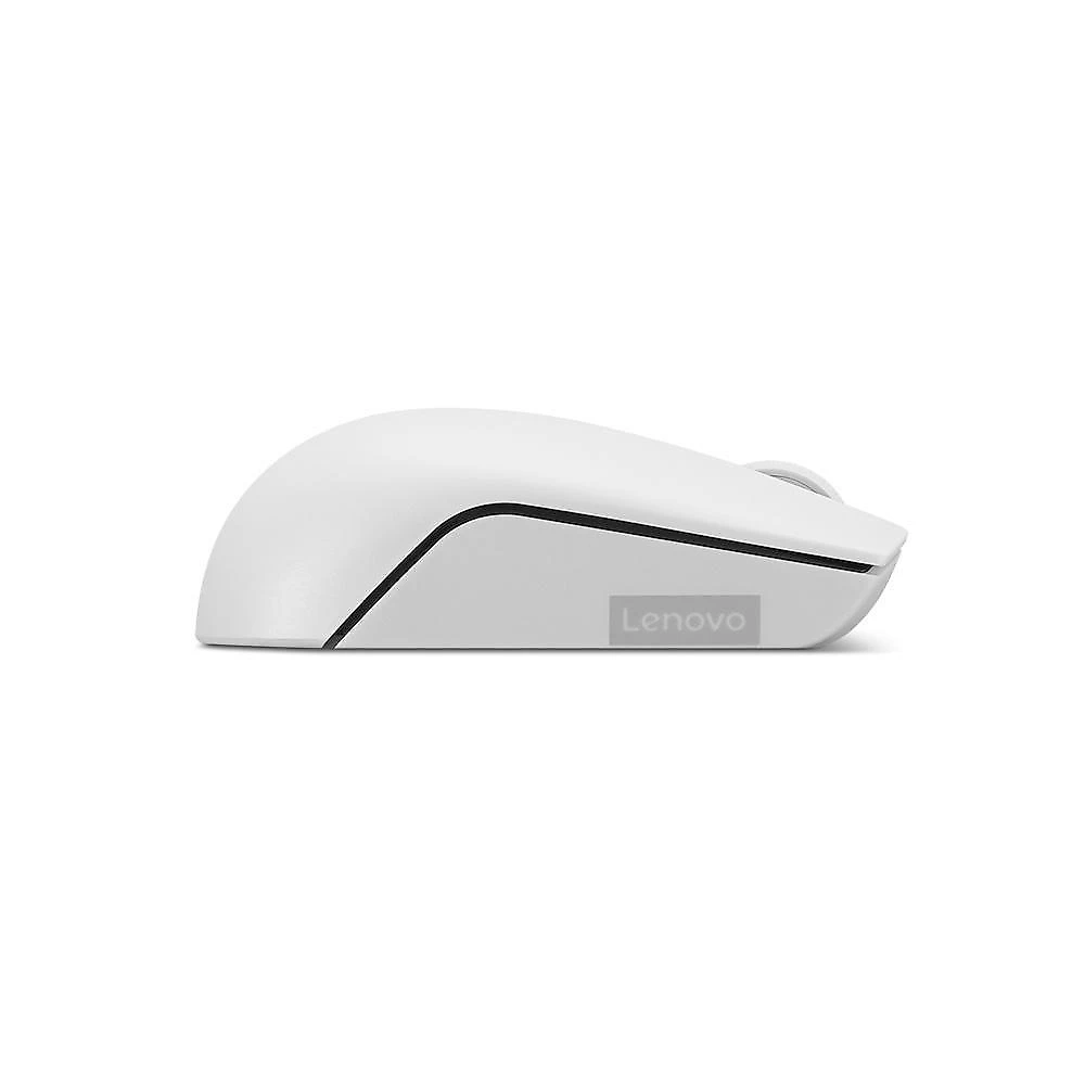 Mouse Sem fio Lenovo 300, Wireless, Ambidestro, Branco - GY51L15677