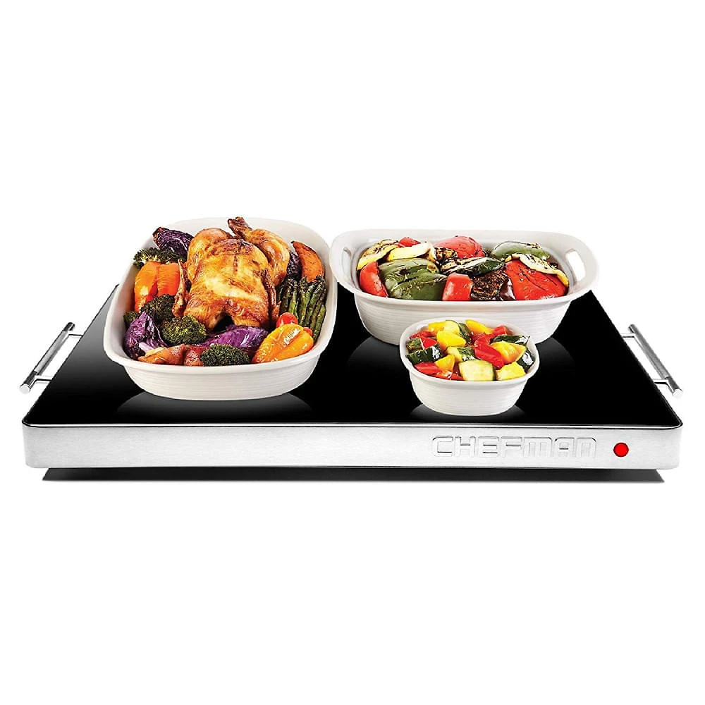 Bandeja de Aquecimento Temperatura Ajustável Perfeito Para Buffets Restaurantes Festas Eventos Jantares em Casa