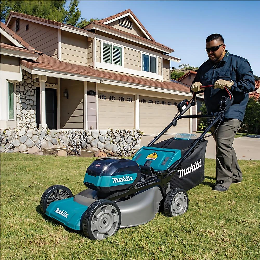 Carrinho cortador de grama 530mm sem fio 40v com 2 baterias carregador lm002gt201 220v makita