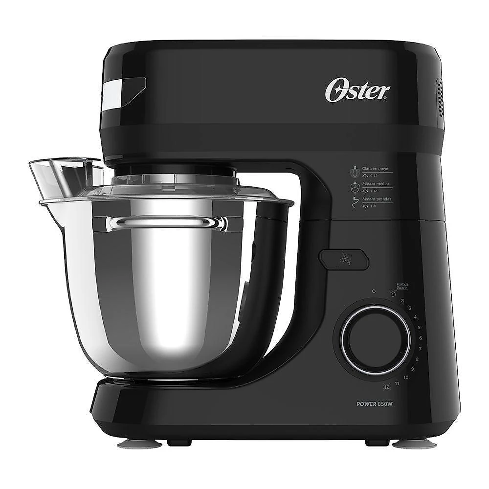 Batedeira planetária oster 4l 850w preto/inox 220v obat641-220