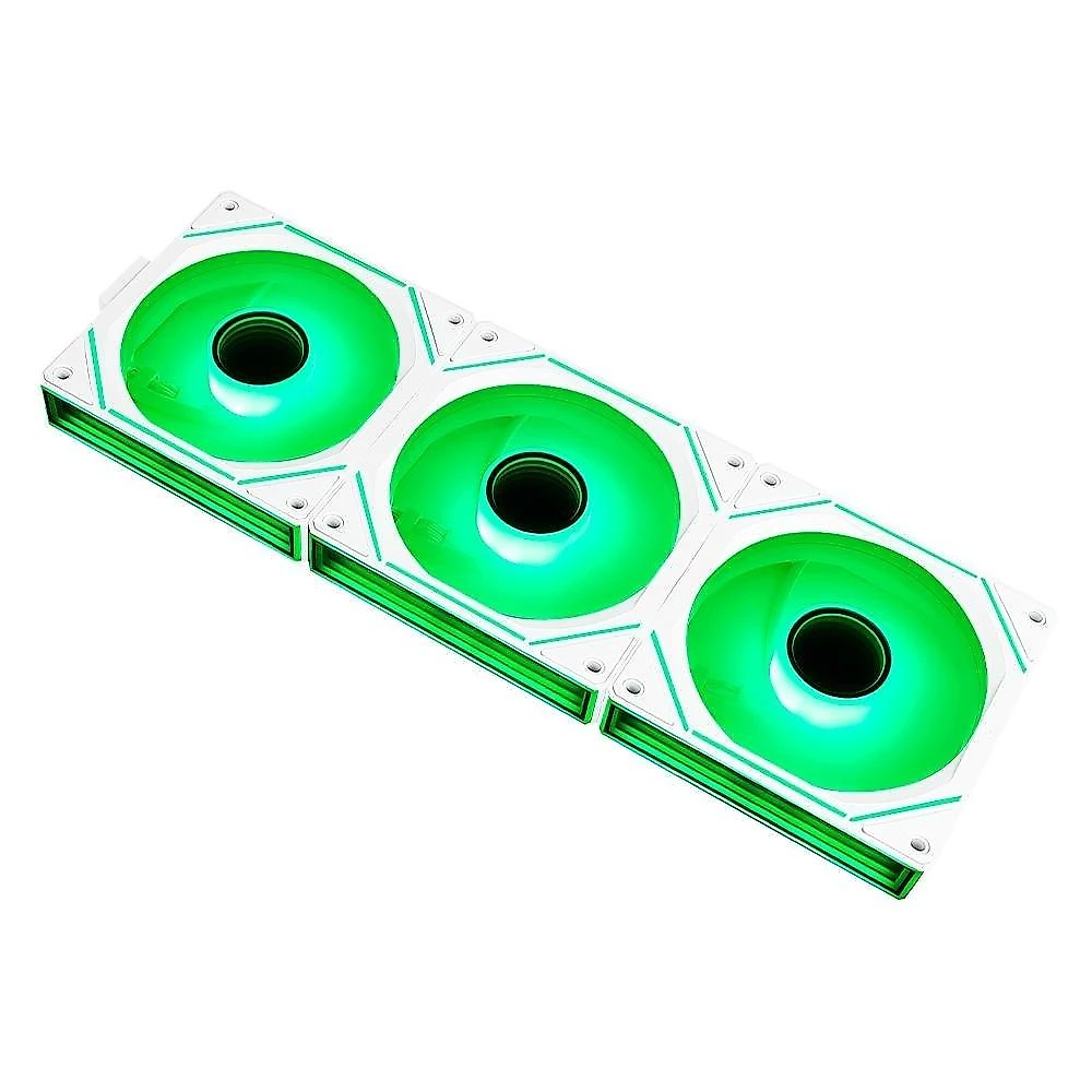 Kit Com 3 Ventoinhas Rise Mode Magneto Pro, 120mm, Led ARGB, Branco - RM-MAPRO-ARGB-W
