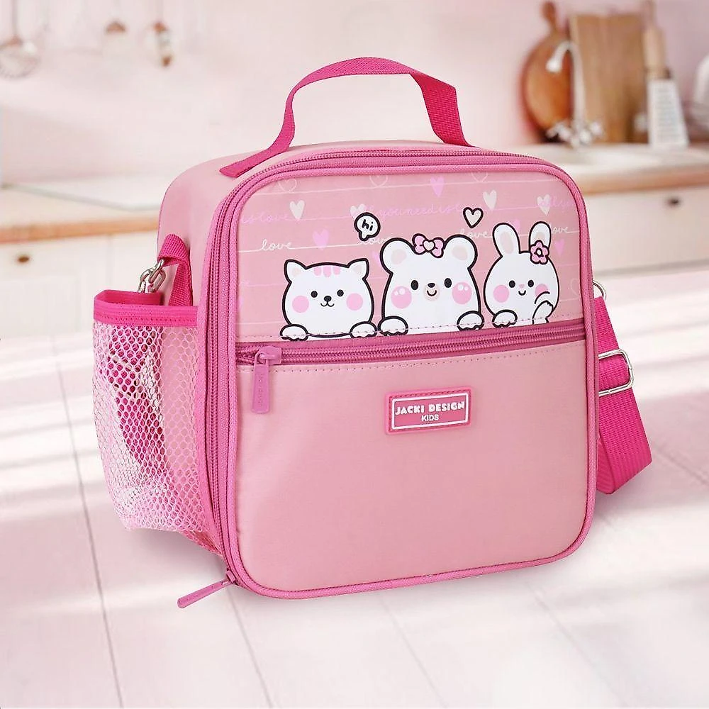 Lancheira Térmica Infantil Amiguinhos Jacki Design – 4.180 Ml Gata Rosa
