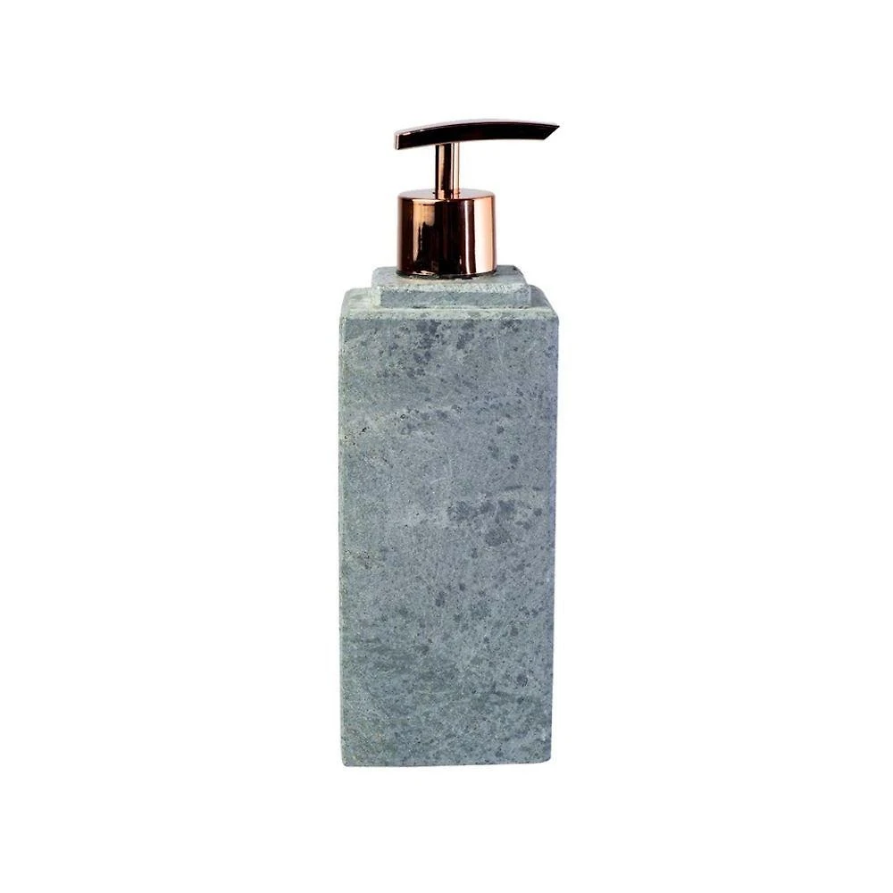 Porta Sabonete Líquido Dispenser em Pedra Sabão 250ML Banheiro Rosê