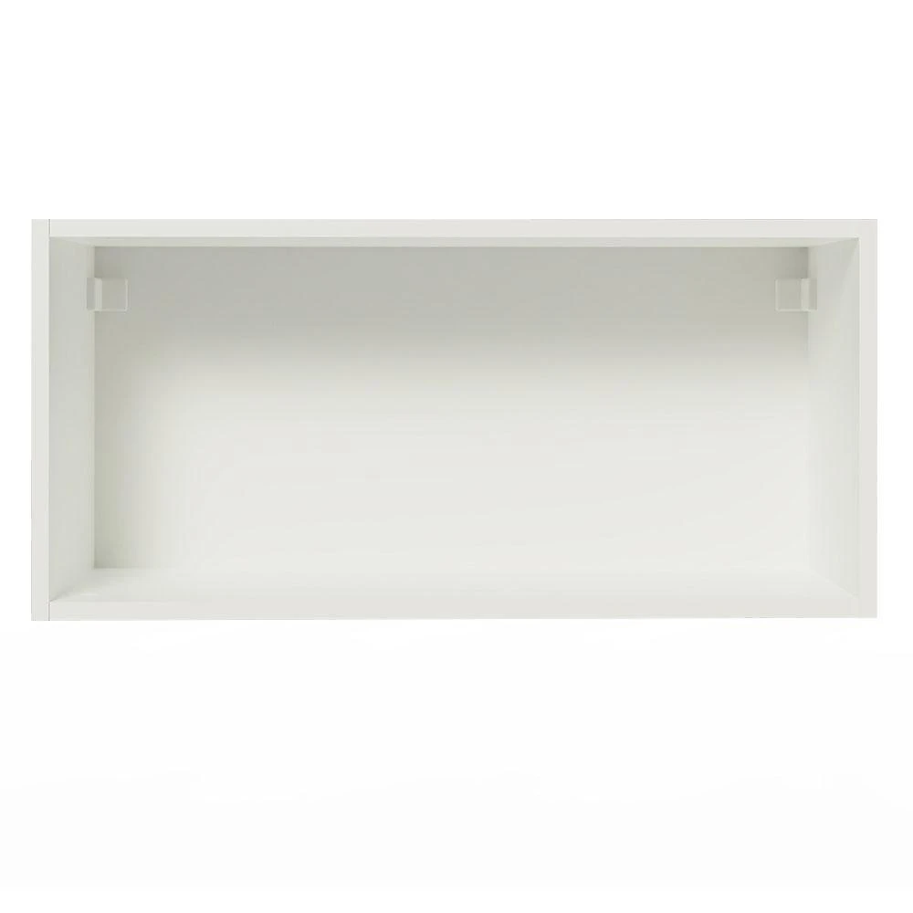 Armário de cozinha aéreo de cozinha 70 cm 1 porta basculante branco/preto agata madesa