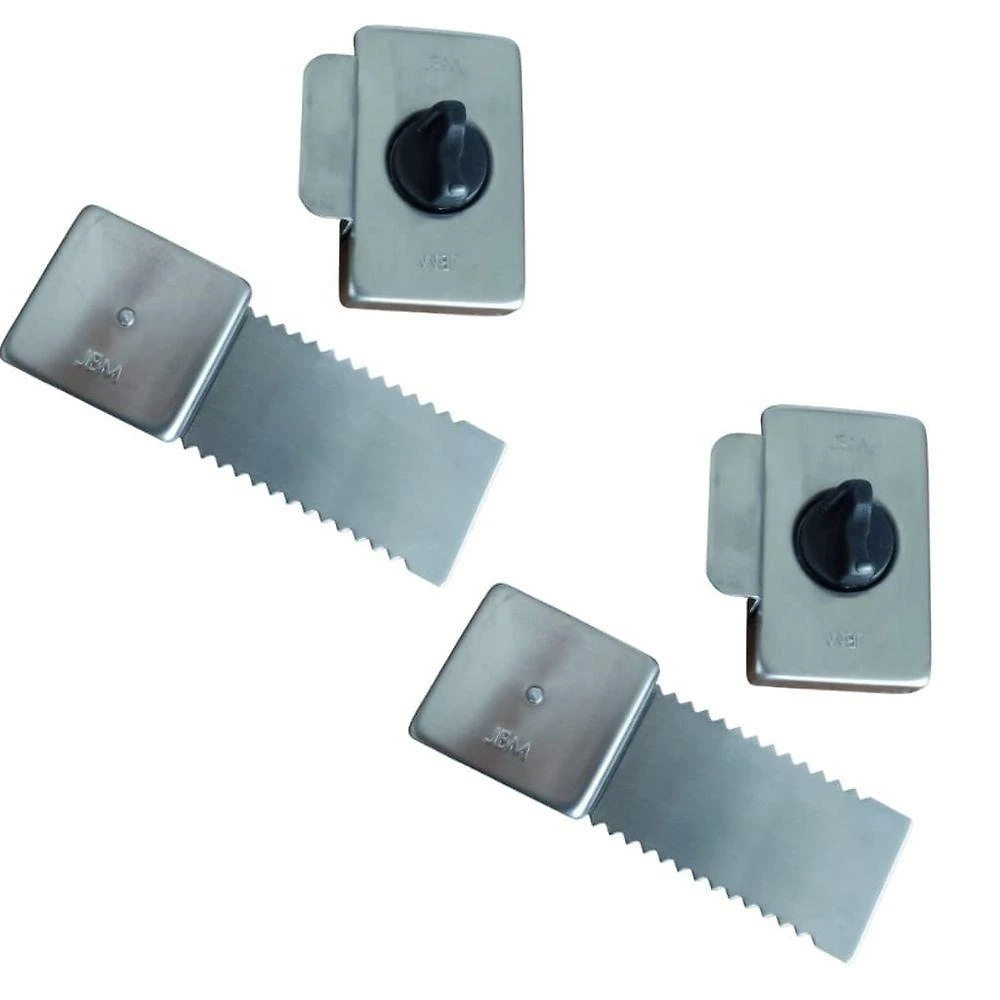 Kit 2 Fechadura De Encaixar Jbm Fc2 Porta De Correr Fechamento Interno 15cm