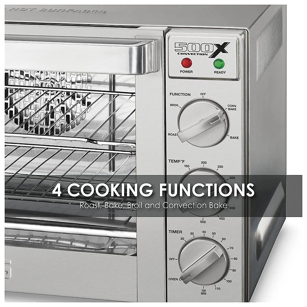 Forno Elétrico de Bancada Profissional, 110V 1700W, Aço Inoxidável, Waring WCO500X