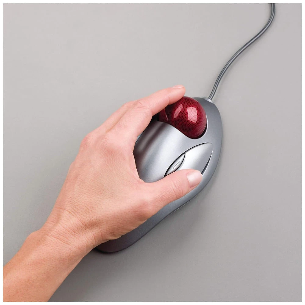 Miniatura Mouse Ergonômico com Fio e 4 Botões Programáveis, LOGITECH 910 000806, Cinza