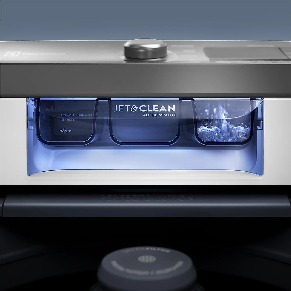 Maquina de Lavar Electrolux LEE18 18kg Automatica Efficient Cesto Inox Branca 220V