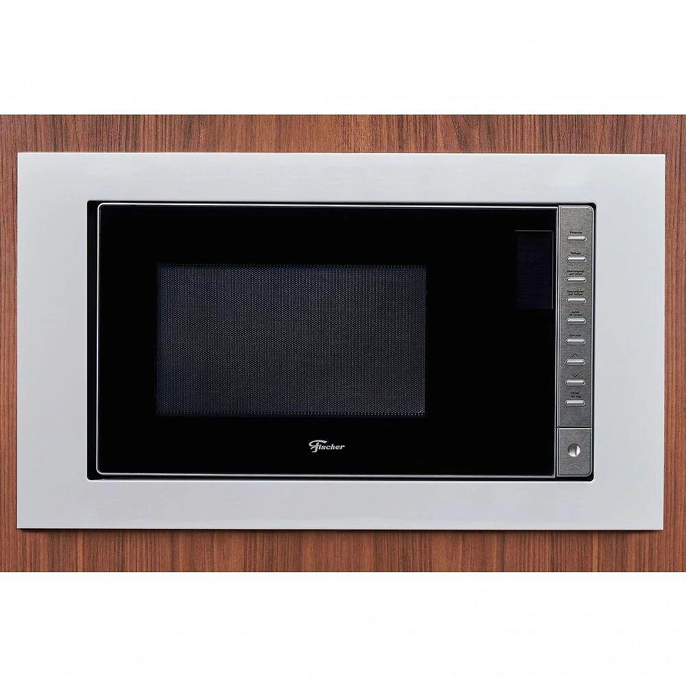 Micro-ondas Embutir Fischer Fit Line 25L 900W Branco 110V