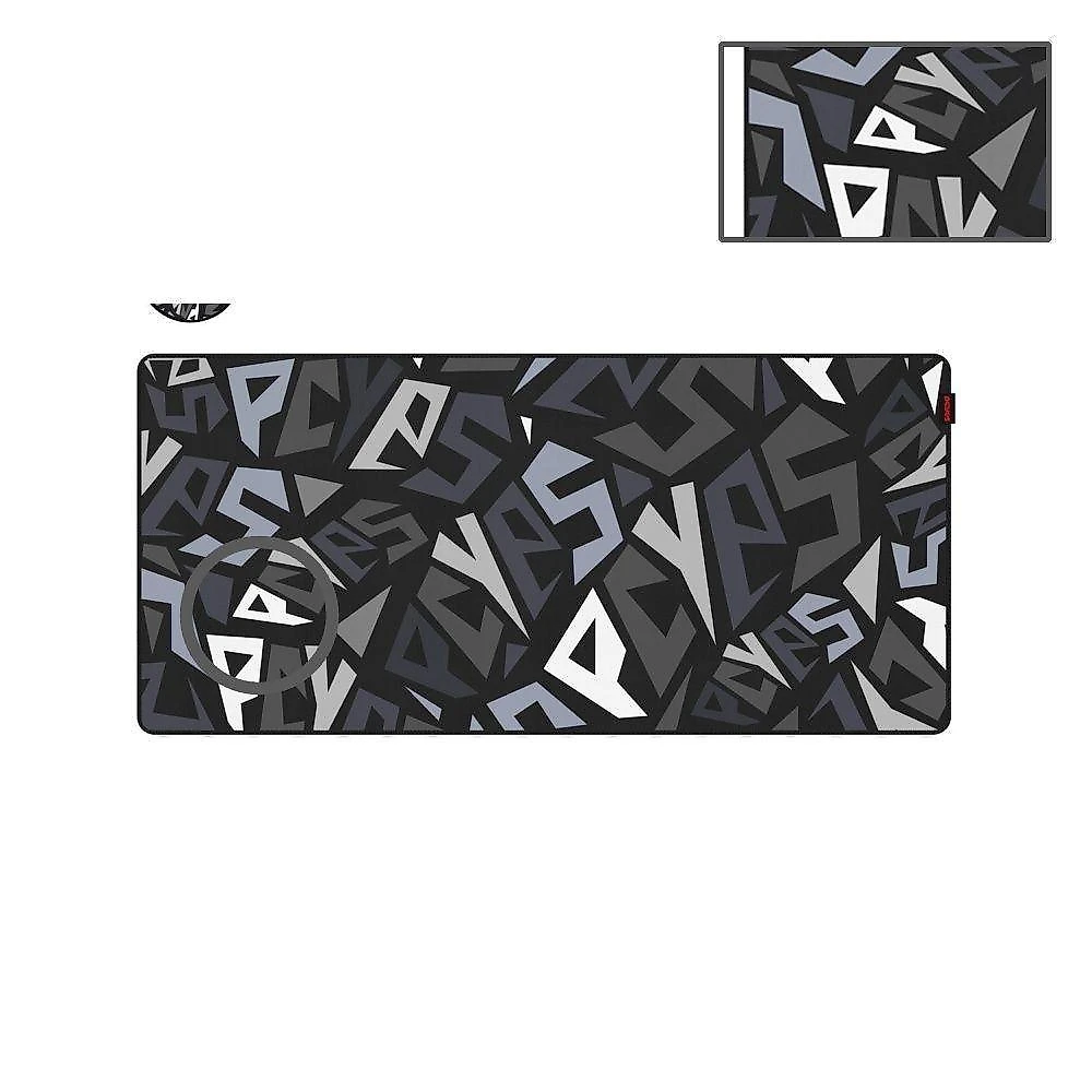 Mouse Pad Gamer Signature Extended Black Vulcan 900×420mm Superficie Speed Bordas Costuradas Base