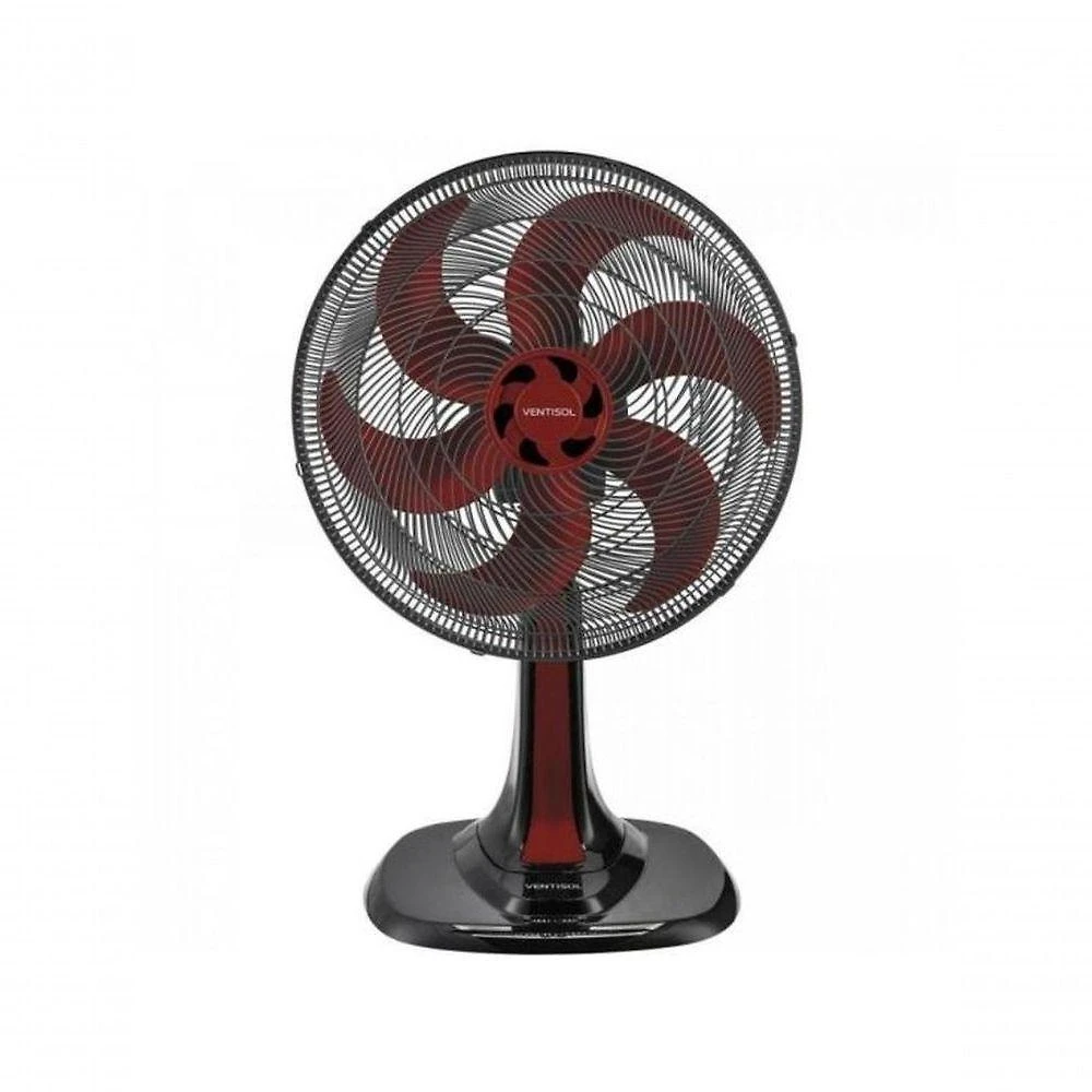 Ventisol Ventilador Mesa Turbo 6 30cm Vermelho 127v