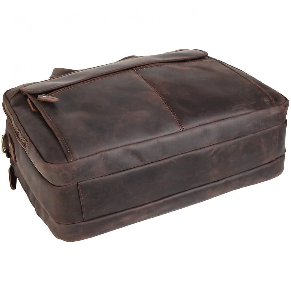 Polare Maleta de Couro Masculina pTrabalho e Laptop até 43 cm