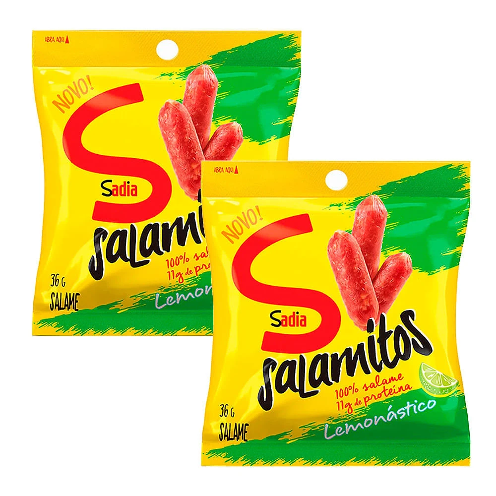 Kit 2X 36g Salamitos Sadia Lemonástico