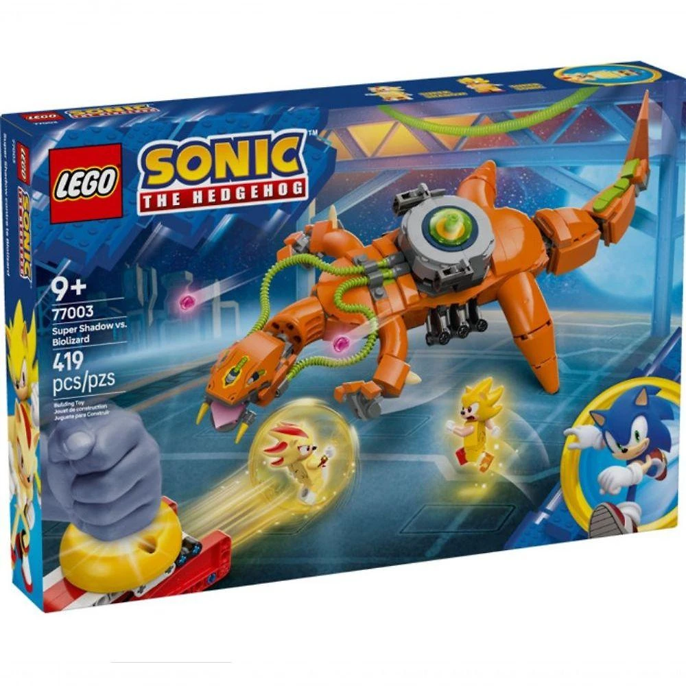 Brinquedo de Montagem e Construção 77003 Super Shadow Vs Biolizard com Figuras Articuladas Plástico