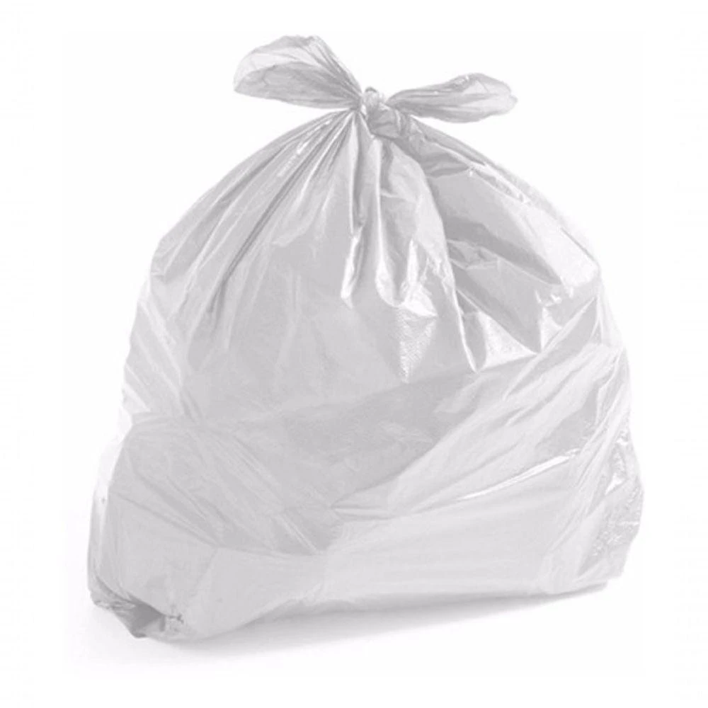 Saco para Lixo 40 Litros Polietileno Baixa Densidade 0,25MM 70CM X 55CM Branco Higipack