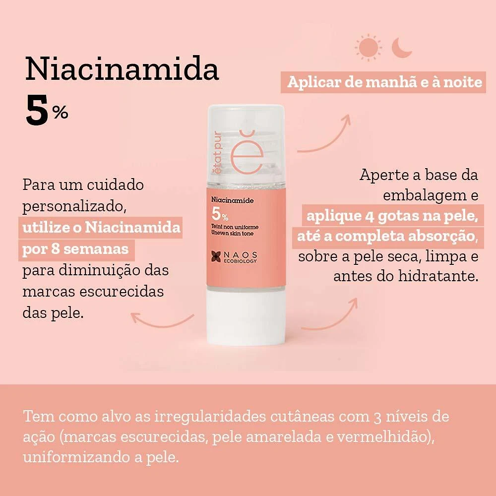 Sérum facial etat pur naos niacinamida 5%